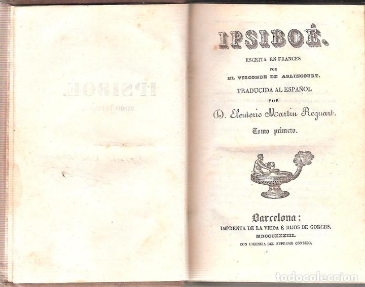 Libros antiguos: IPSIBO&Eacute; - A&Ntilde;O 1833 - Foto 5