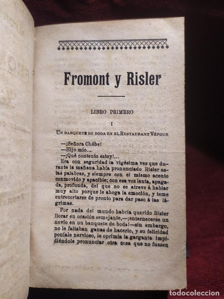 Libros antiguos: 1903. Fromont y Risler/ 1899. El Nabab. Alphonse Daudet. - Foto 3