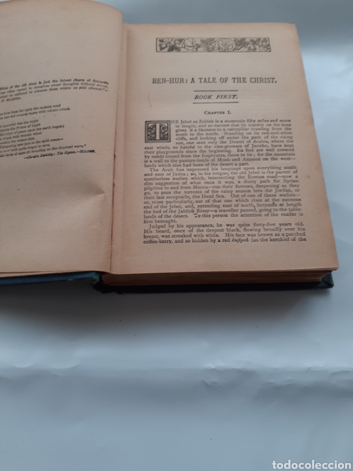 Libros antiguos: Ben hur, Lew Wallace, en ingl&eacute;s . C. 1900 - Foto 3