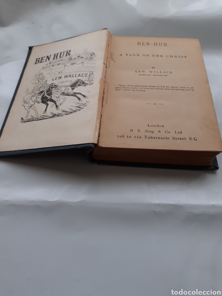 Libros antiguos: Ben hur, Lew Wallace, en ingl&eacute;s . C. 1900 - Foto 1