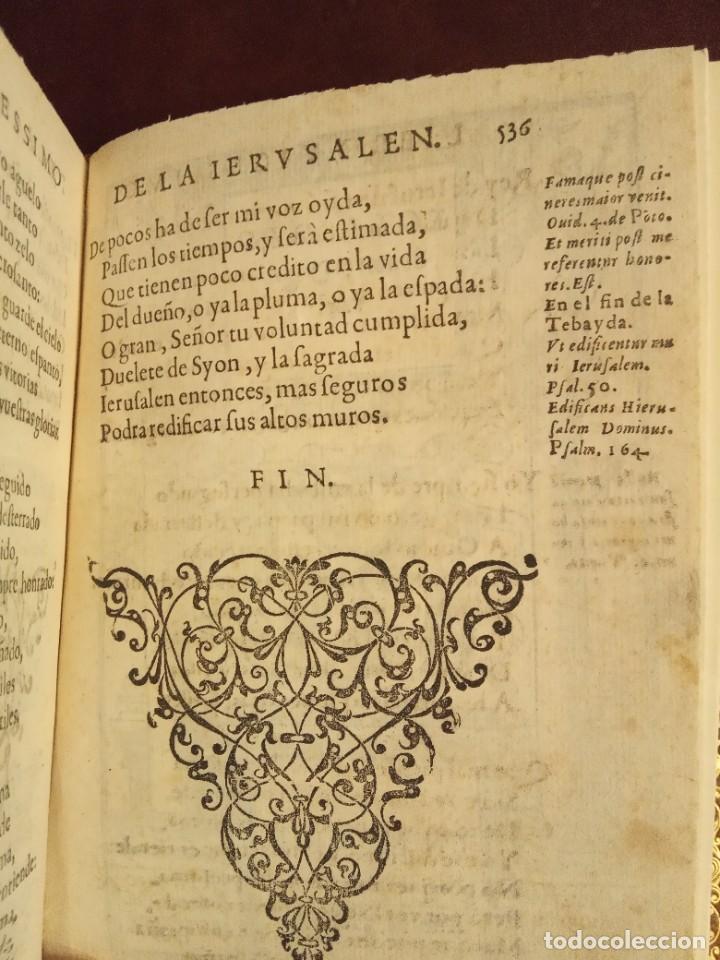 Libros antiguos: Jerusal&eacute;n Conquistada, de Lope de Vega. Edici&oacute;n Principe - Foto 12