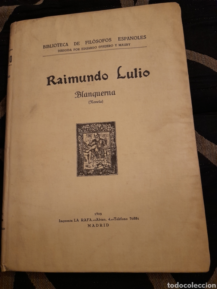 Libros antiguos: Raimundo Lulio ,Blanquerna libro de 1929 - Foto 1