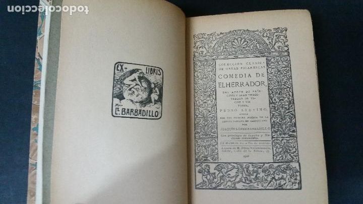 Libros antiguos: 1908 - PEDRO ARETINO - Comedia de el herrador - Foto 3