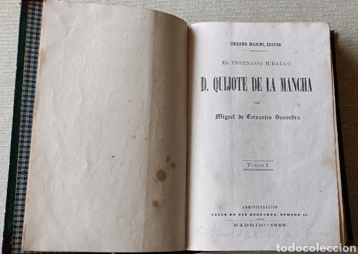 Libros antiguos: D. Quijote de la Mancha 1868 - Foto 3