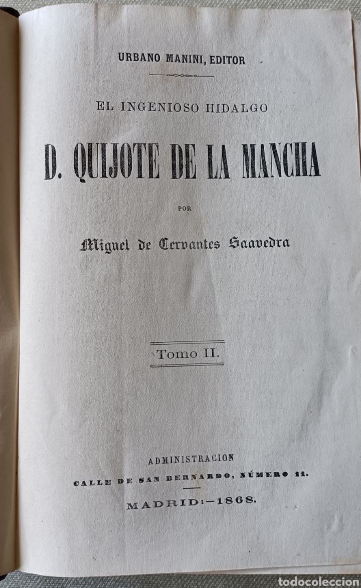Libros antiguos: D. Quijote de la Mancha 1868 - Foto 5