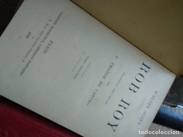 Libros antiguos: WALTER SCOTT : ROB ROY - DOS TOMOS (GARNIER, PARIS, c. 1910) - Foto 2