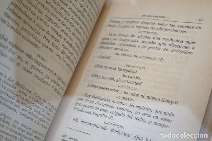 Libros antiguos: 1880.- COMEDIAS. ARISTOFANES. 3 TOMOS - Foto 4