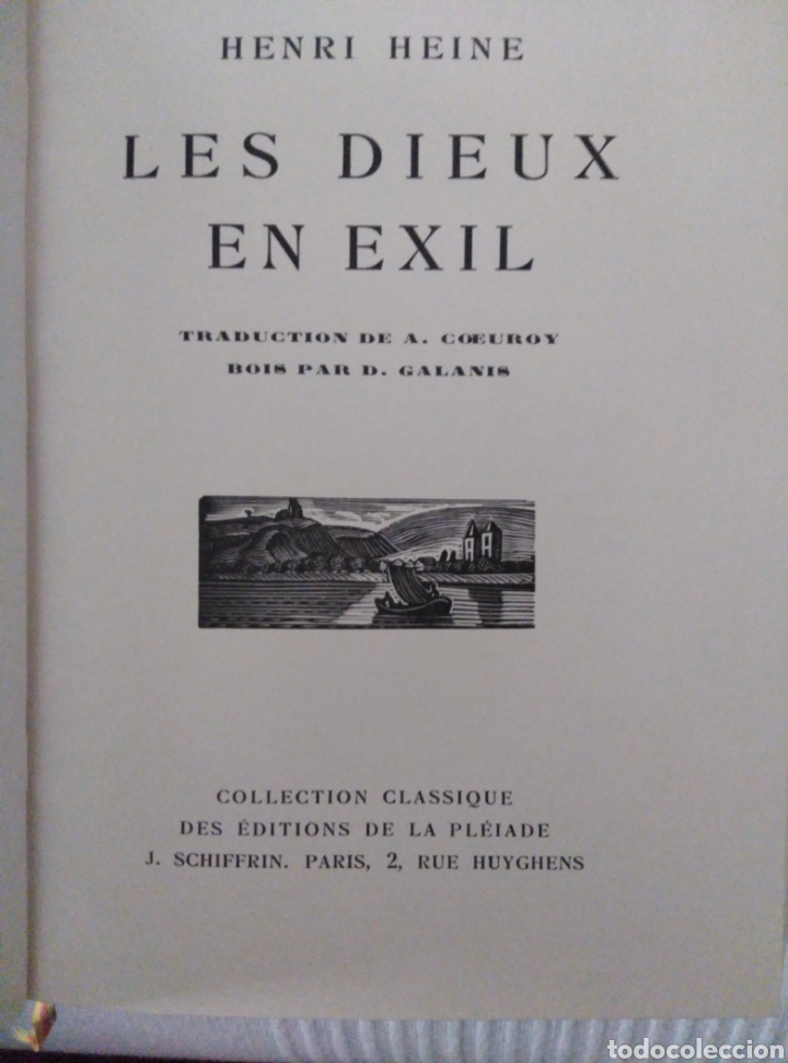 Libros antiguos: Les dieux en Exile Heine - Foto 4