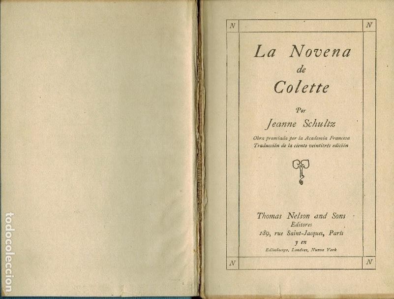 Libros antiguos: LA NOVENA DE COLETTE - Foto 1