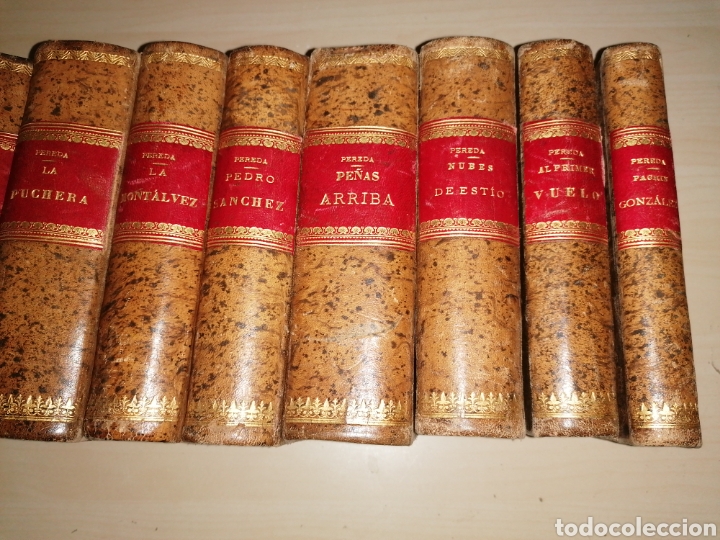 Libros antiguos: Obras completas de D. JOS&Eacute; MAR&Iacute;A DE PEREDA - 17 TOMOS - Foto 5