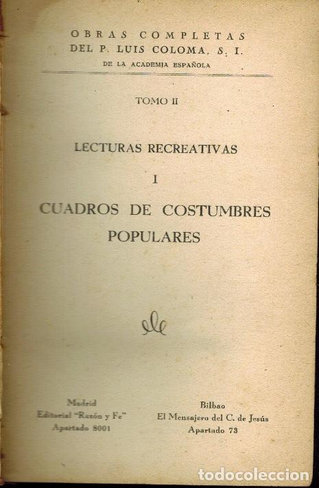 Libros antiguos: CUADROS DE COSTUMBRES POPULARES - Foto 1