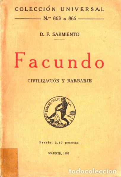 Libros antiguos: SARMIENTO : FACUNDO (ESPASA CALPE, 1932) - Foto 1