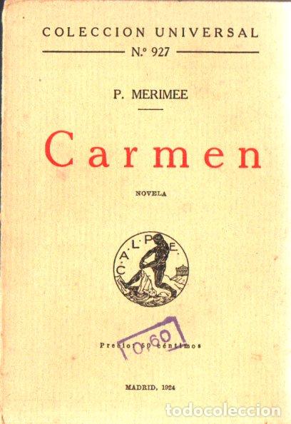 Libros antiguos: MERIM&Eacute;E : CARMEN (CALPE, 1924) - Foto 1