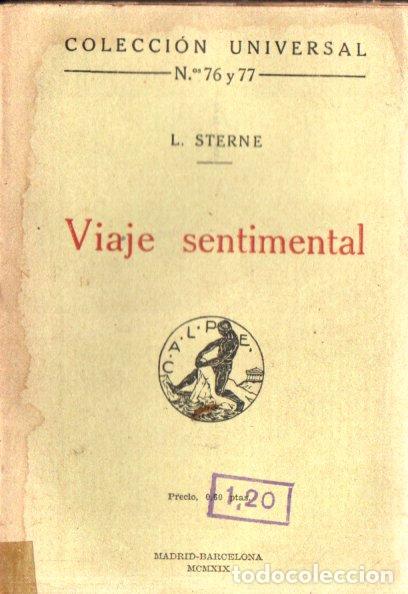 Libros antiguos: STERNE : VIAJE SENTIMENTAL (CALPE, 1919) - Foto 1