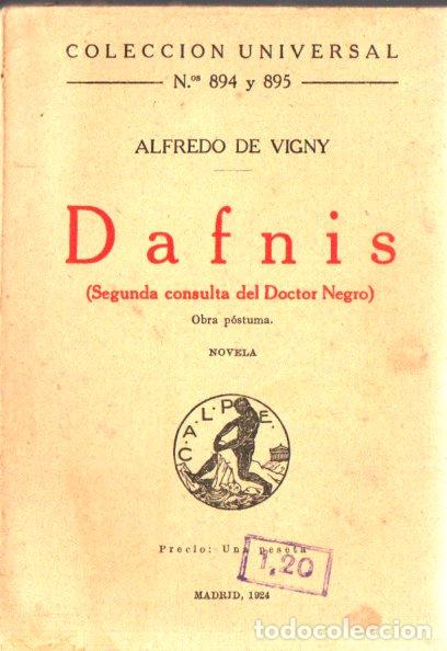 Libros antiguos: DE VIGNY : DAFNIS (CALPE, 1924) - Foto 1