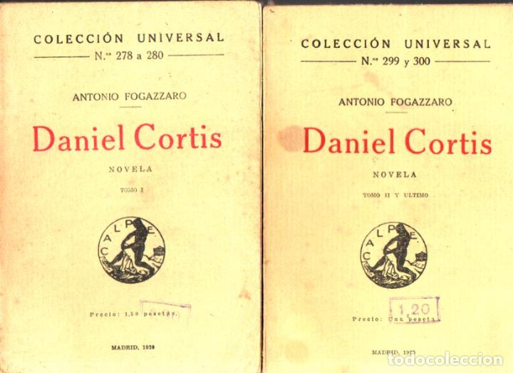 Libros antiguos: FOGAZZARO : DANIEL CORTIS - DOS TOMOS (CALPE, 1920) - Foto 1