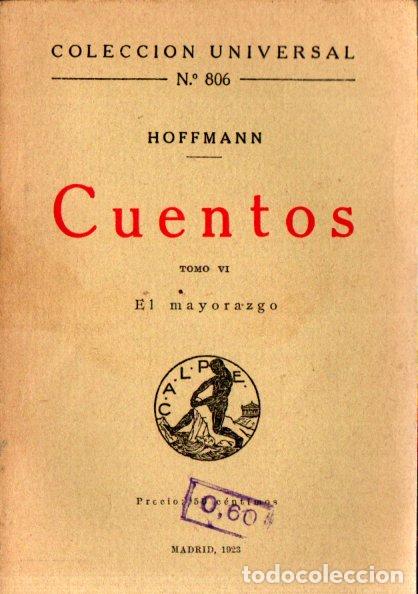 Libros antiguos: HOFFMANN : CUENTOS VI (CALPE, 1923) - Foto 1