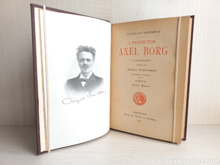 Libros antiguos: Linspector Axel Borg. August Strindberg. Publicaci&oacute; Joventut, 1902. Catal&aacute;n - Foto 5