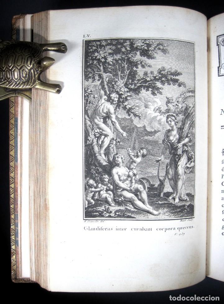 Libros antiguos: Año 1768 Primera edición de lujo De rerum natura Lucrecio Antigua Roma Grand Papier Grabados 2V - Foto 30 - 285297948
