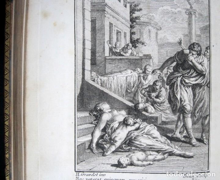 Libros antiguos: Año 1768 Primera edición de lujo De rerum natura Lucrecio Antigua Roma Grand Papier Grabados 2V - Foto 34 - 285297948