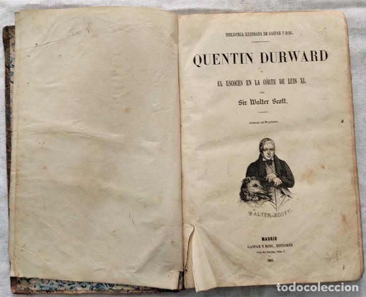Libros antiguos: EN UN TOMO QUENTIN DURWARD DE SIR WALTER SCOTT Y ORLANDO FURIOSO DE ARIOSTO - GASPAR Y ROIG 1851 - Foto 5 - 286842958