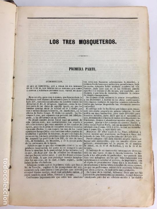Libros antiguos: ALEJANDRO DUMAS LOS MOSQUETEROS 1849 PRIMERA PARTE - Foto 11