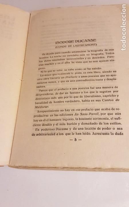 Libros antiguos: CANTOS DE MALDOROR - LAUTREAMONT - BIBLIOTECA NUEVA - Foto 5