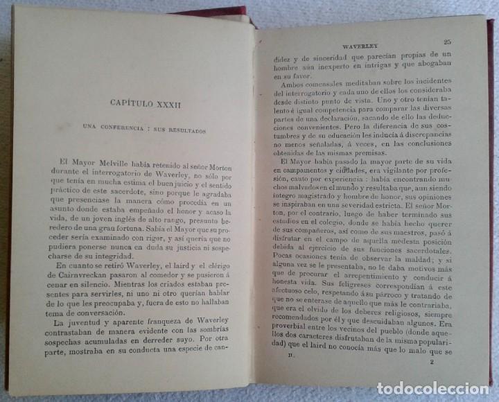 Libros antiguos: Walter SCOTT *WAVERLEY* 2 Tomos - Editor Garnier Paris Ca 1900 - Foto 16 - 290732503