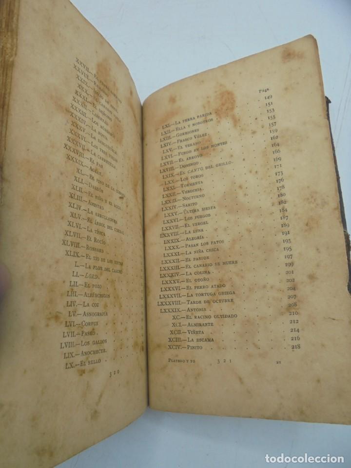 Libros antiguos: PLATERO Y YO. IMPRENTA DE FORTANET. 1917. - Foto 12