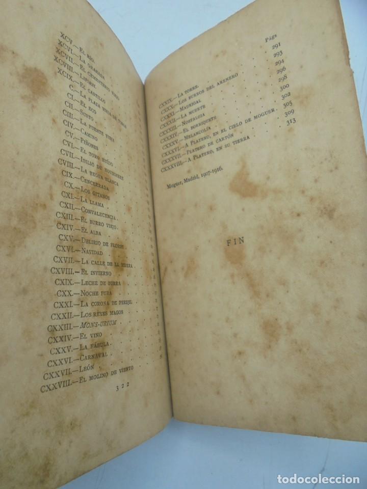 Libros antiguos: PLATERO Y YO. IMPRENTA DE FORTANET. 1917. - Foto 13