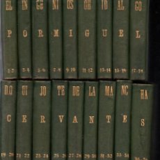 Libros antiguos: CERVANTES : DON QUIJOTE DE LA MANCHA (LÓPEZ ROBERT, 1905) 36 TOMOS EN 18 VOLÚMENES - EDICIÓN DE LUJO