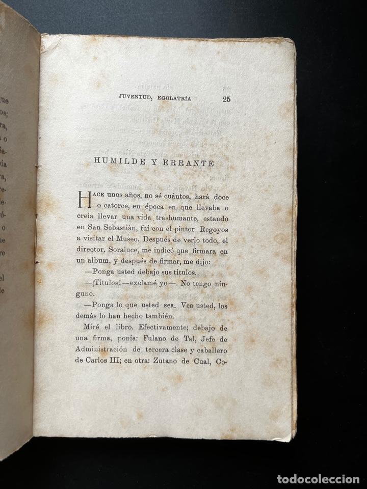 Libros antiguos: JUVENTUD, EGOLATRÍA. PÍO BAROJA. RAFAEL CARO RAGGIO EDITOR. 1917. PAGS: 348 - Foto 4 - 293906668