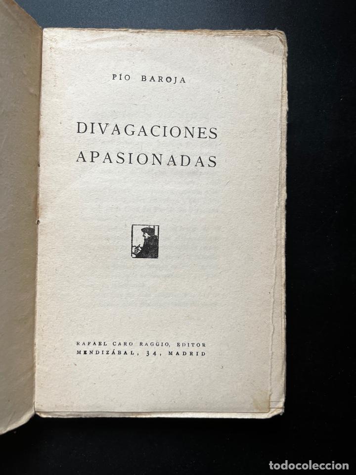 Libros antiguos: DIVAGACIONES APASIONADAS. PIO BAROJA. CARO RAGGIO EDITOR. MADRID. PAGS: 241 - Foto 3 - 293906853