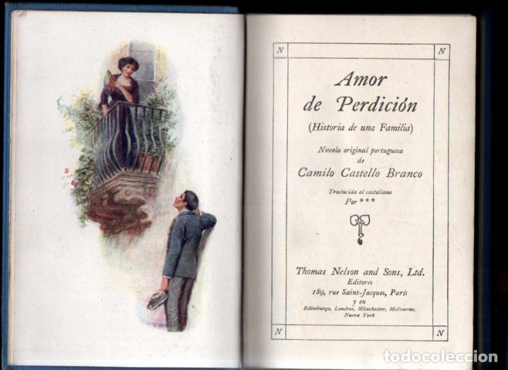 Libros antiguos: CASTELLO BRANCO : AMOR DE PERDICI&Oacute;N (NELSON, PARIS, c. 1920) - Foto 1