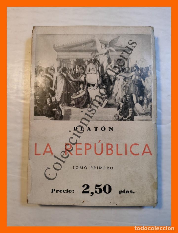 Libros antiguos: La Republica (Tomo Primero) - Platon - Foto 1