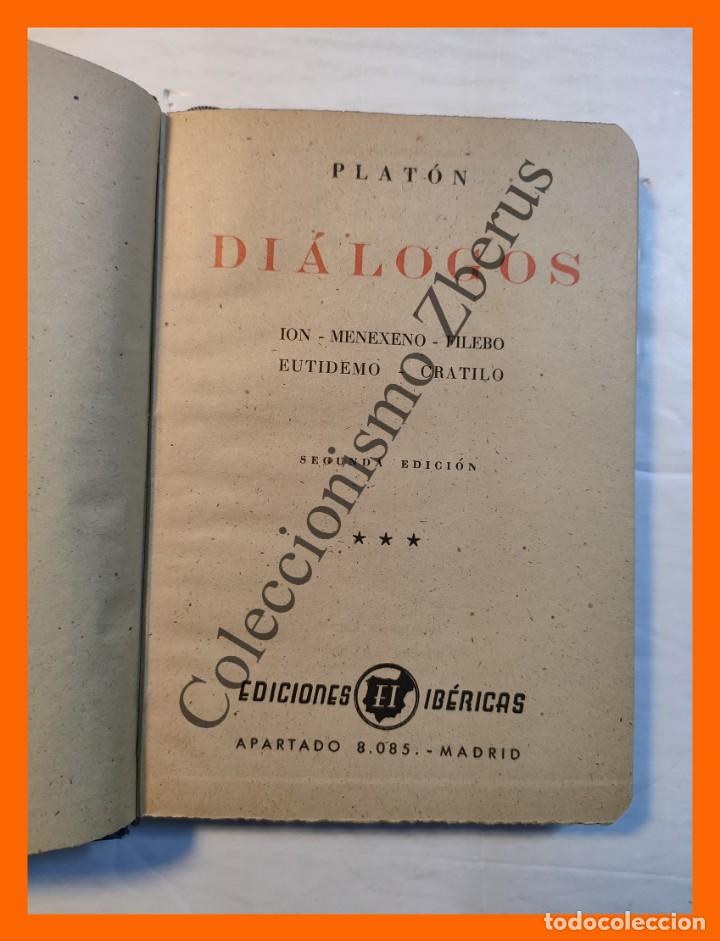 Libros antiguos: Dialogos (Ion - Menexeno - Filebo - Eutidemo - Cratilo) - Platon - Foto 2