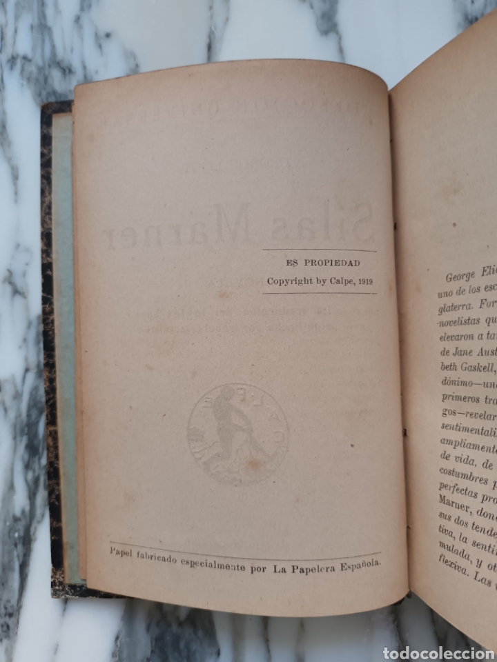 Libros antiguos: SILAS MARNER - GEORGE ELIOT - CALPE - 1919 - Foto 4