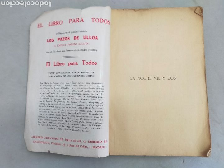 Libros antiguos: LA NOCHE MIL Y DOS. FRANCISCO COMBA. 1930. RUSTICA - Foto 4