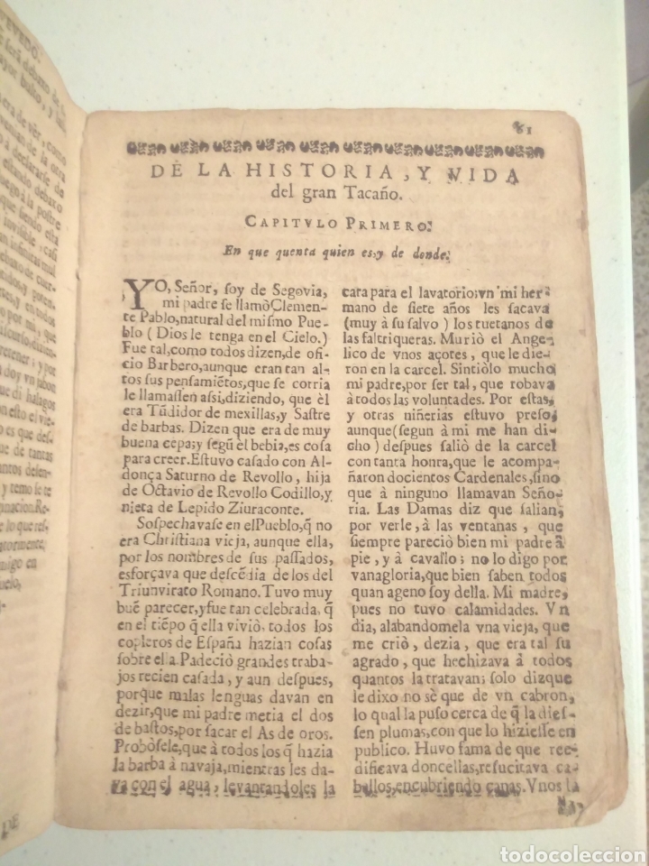Libros antiguos: Parte primera de las obras en prosa de Francisco Quevedo 1687 - Foto 9