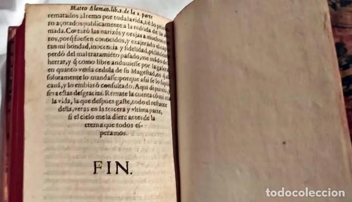 Libros antiguos: AÑO 1605. VIDA DE GUZMÁN DE ALFARACHE. IMPRESO EN BARCELONA. EN ESPAÑOL. - Foto 8 - 299493278