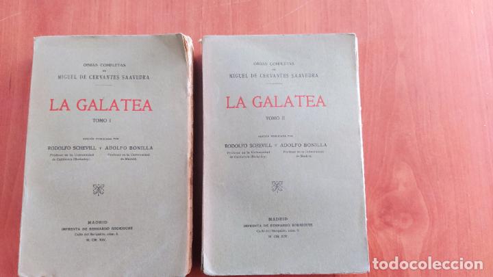 Libros antiguos: 1914 - MIGUEL DE CERVANTES. La Galatea - 2 TOMOS - Foto 1