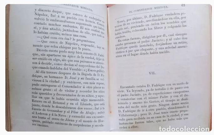 Libros antiguos: EL COMENDADOR MENDOZA - JUAN VALERA - Foto 3