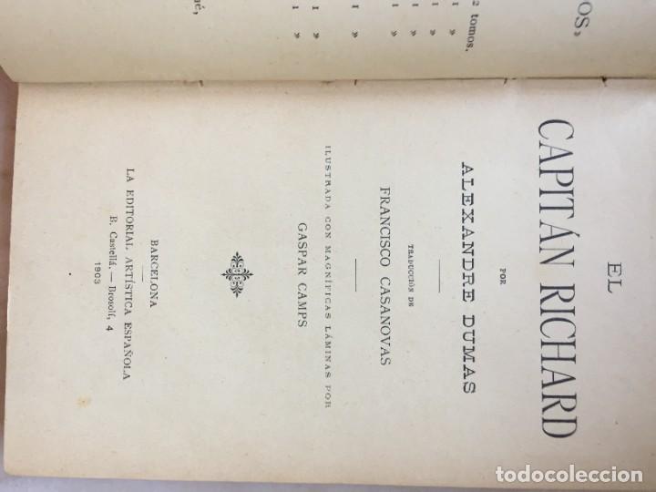 Libros antiguos: EL CAPITAN RICHARD. ALEXANDRE DUMAS. - Foto 2