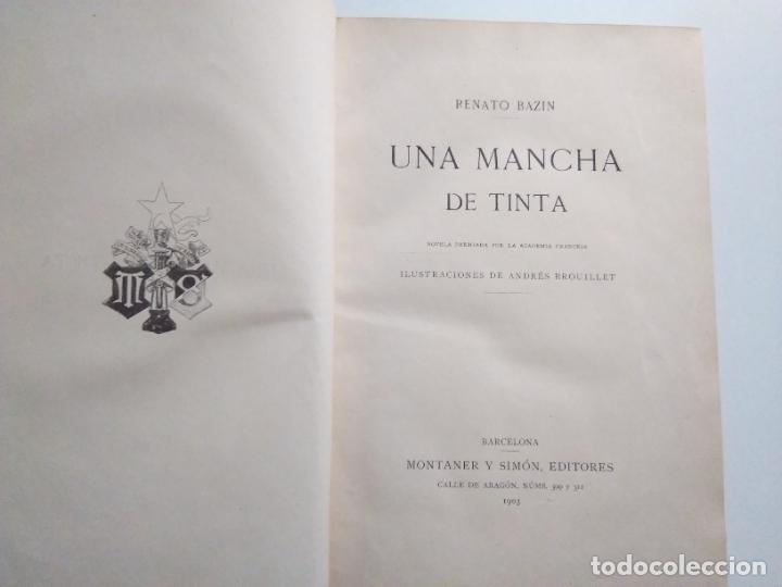 Libros antiguos: UNA MANCHA DE TINTA MONTANER Y SIMON - Foto 3