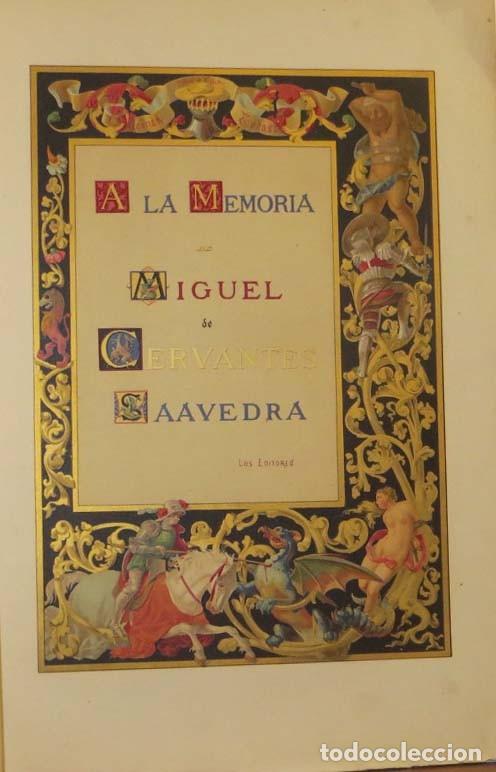 Libros antiguos: Don Quijote de la Mancha . Montaner y Sim&oacute;n - Foto 3