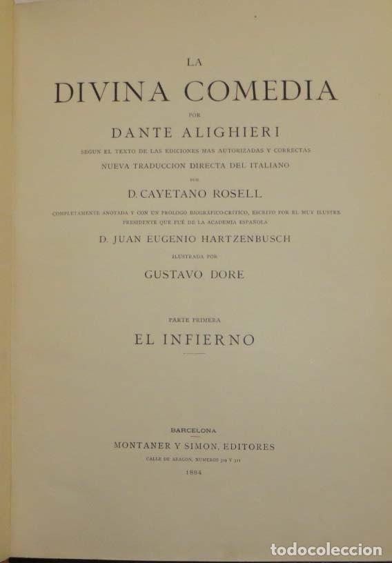 Libros antiguos: La Divina Comedia - Foto 3