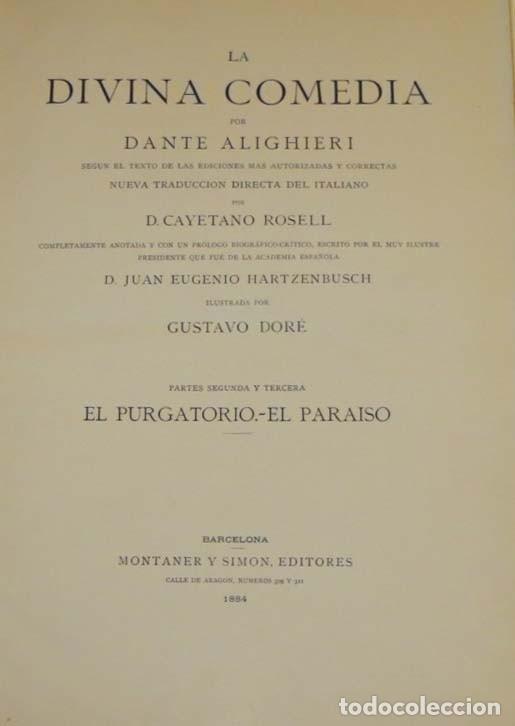 Libros antiguos: La Divina Comedia - Foto 5