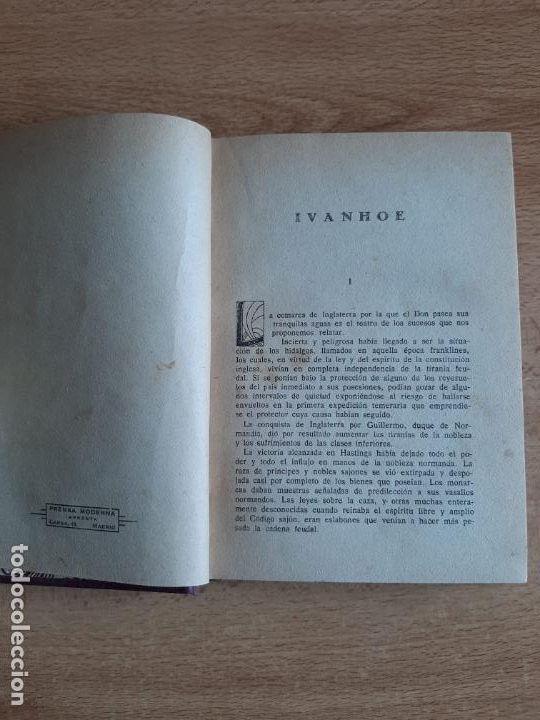 Libros antiguos: Ivanhoe - Scott, Walter - Foto 1