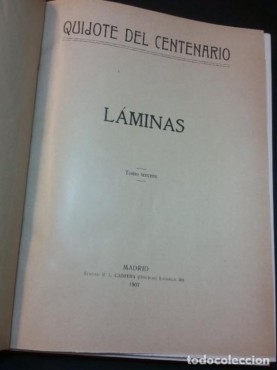 Libros antiguos: 1905 - CERVANTES. El ingenioso hidalgo don Quijote de la Mancha (Quijote del Centenario). 8 TOMOS - Foto 20 - 303970368