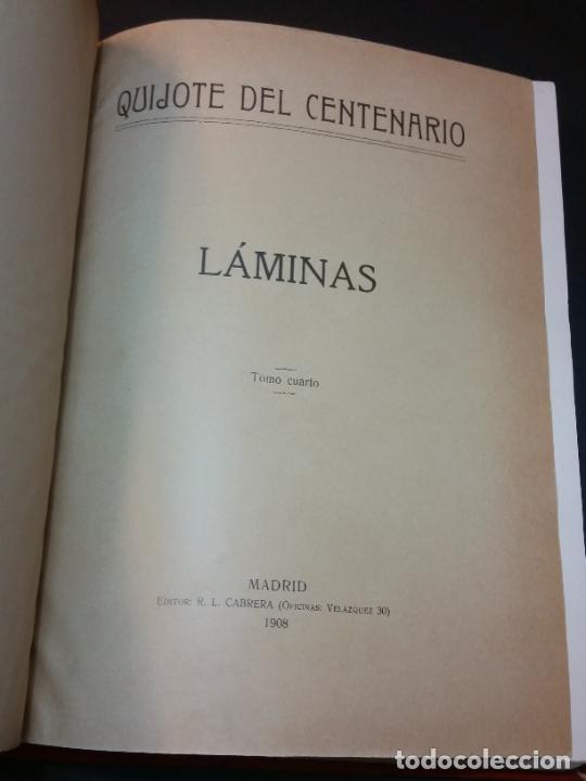Libros antiguos: 1905 - CERVANTES. El ingenioso hidalgo don Quijote de la Mancha (Quijote del Centenario). 8 TOMOS - Foto 21 - 303970368